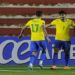 Comemoração do gol de Lucas Paquetá em Brasil x Bolívia (Foto: JORGE BERNAL / AFP)
