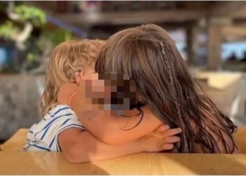 Sofia Arruda posta foto de crianças se beijando